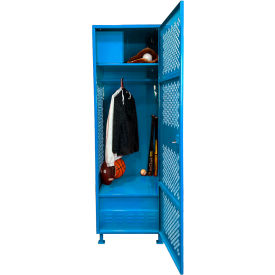 GoVets 1 Door Security Gear Locker w/Top Compt Foot Locker & Legs24