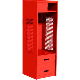 GoVets Open Gear Locker with 2 Drawers & Top Compartment 24