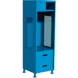 GoVets Open Gear Locker w/ 2 Drawers Top Compt. & Legs 24