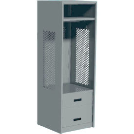 GoVets Open Gear Locker with 2 Drawers 24