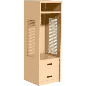 GoVets Open Gear Locker with 2 Drawers 24