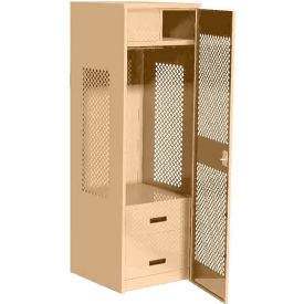 GoVets 1 Door Security Gear Locker w/ 2 Drawers & Top Compt. 24
