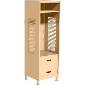 GoVets Open Gear Locker with 2 Drawers & Legs 24