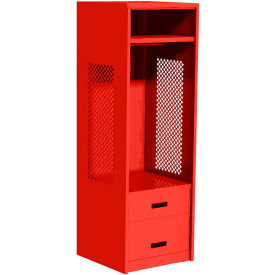 GoVets Open Gear Locker with 2 Drawers 24