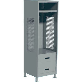 GoVets Open Gear Locker with 2 Drawers & Legs 24