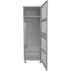 GoVets™ 1 Door Security Locker w/Footlocker & Legs 24