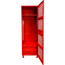 GoVets™ 1 Door Security Locker w/ Footlocker & Legs 24