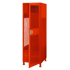 GoVets™ 1 Door Security Locker w/ Footlocker & Legs 24