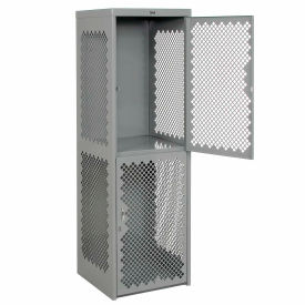 GoVets™ 2-Tier 2 Door Heavy Duty Vented Locker 24