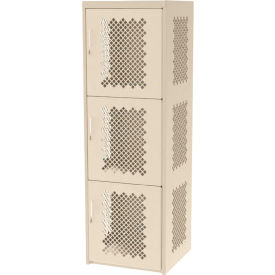 GoVets™ 3-Tier 3 Door Heavy Duty Vented Locker 24