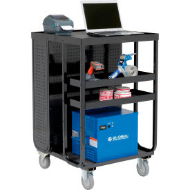 GoVets™ Steel Powered Receiving Cart 100AH 28