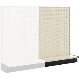 GoVets™ Gondola Shelving Single Sided Wall Add-On 48