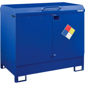 GoVets™ Outdoor Drum Cabinet 110 Gal. Capacity Manual Close Assembled 84273B31
