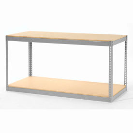 GoVets 2 Shelf Heavy Duty Boltless Shelving Starter 72