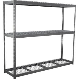 GoVets 3 Shelf Heavy Duty Channel Boltless Shelving Starter 96