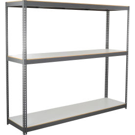 GoVets 3 Shelf Heavy Duty Channel Boltless Shelving Starter 96