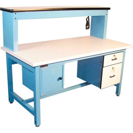 GoVets™ Bench-In-A-Box Technical Workbench Plastic Laminate Top 72