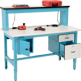GoVets™ Bench-In-A-Box Technical Workbench Plastic Laminate Top 60