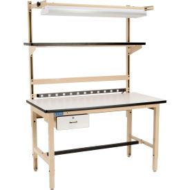 GoVets™ Bench-In-A-Box Standard Workbench Plastic Laminate Top 60