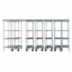 Nexel® Space-Trac 7 Unit Chrome High Density Shelving 72
