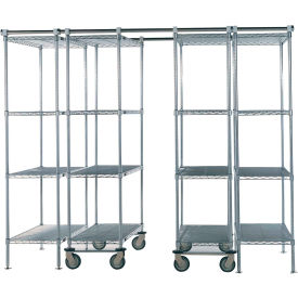 Nexel® Space-Trac 6 Unit Chrome High Density Shelving 36