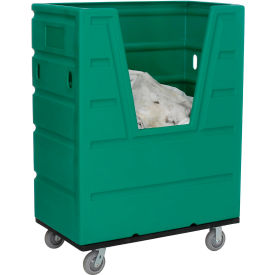 GoVets™ Hopper Front Plastic Bulk Truck 43 Cu. Ft. Green 556GN987