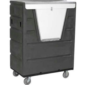 GoVets™ Hopper Front Plastic Security Bulk Truck 43 Cu. Ft. Gray 557GY987