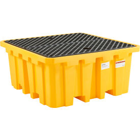 GoVets™ IBC Spill Containment Pallet with Drain 365 Gallon 785670