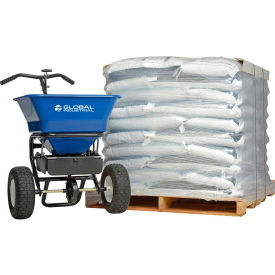 Rock Salt 50 Lb Bag Pallet of 50 Bags FREE GoVets® Universal Spreader 100 Lb Cap. 706246