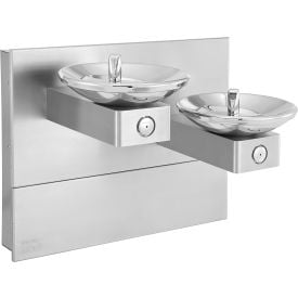 GoVets™ In-Wall Bi-Level Drinking Fountain Non-Filtered Stainless Steel 318270