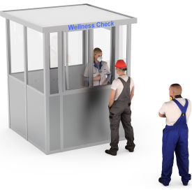 GoVets™ Wellness Check Booth 6x6 Anodized Aluminum & FRP Exterior Preassembled 79082B23
