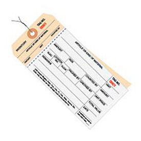 GoVets™ 2 Part Carbonless Inv. Tag 3000-3499 Pre Wired#8 6-1/4