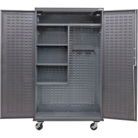 GoVets Configurable Mobile Janitorial Charging Cabinet 48