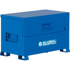 GoVets™ Jobsite Piano Box Chest 40 Cu. Ft. Steel Blue 817133