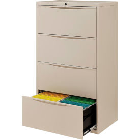 Interion® 4 Drawer Premium Lateral File Cabinet Letter & Legal Size 30