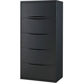 Interion® Premium Lateral File Cabinet 5 Drawers 30