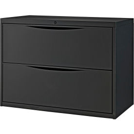 Interion® 2 Drawer Premium Lateral File Cabinet Legal & Letter Size 36