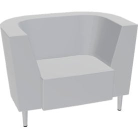 Global River™ Personal Harbor Lounge Chair Standard Back with Power BM22 Ghost 6-BM22-TTU-W1-PMR774