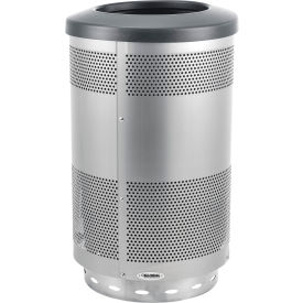 GoVets™ Perforated Stainless Steel Round Trash Can 55 Gallon 314SS641