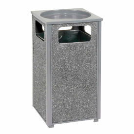 GoVets™ Stone Panel Trash Sand Urn Gray 24 Gallon 17-1/2