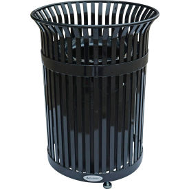 GoVets™ Outdoor Extra Heavy-Duty Slatted Steel Trash Can 36 Gallon 39