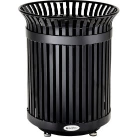 GoVets™ Outdoor Extra Heavy-Duty Slatted Steel Trash Can 36 Gallon 34