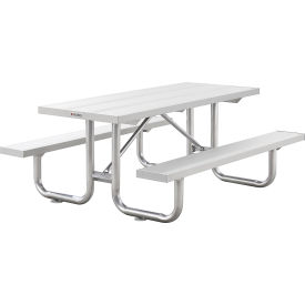 GoVets™ 6' Heavy-Duty Anodized Aluminum Picnic Table 130348