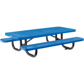 GoVets™ 6' Rectangular Kids Picnic Table Expanded Metal Blue 152KBL277