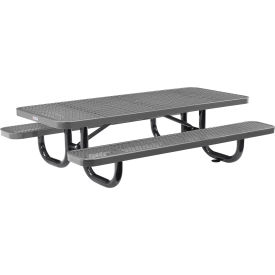 GoVets™ 6' Rectangular Kids Picnic Table Expanded Metal Gray 152KGY277