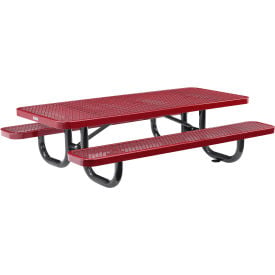 GoVets™ 6' Rectangular Kids Picnic Table Expanded Metal Red 152KRD277