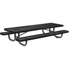 GoVets™ 8' Rectangular Kids Picnic Table Expanded Metal Black 153KBKKD277
