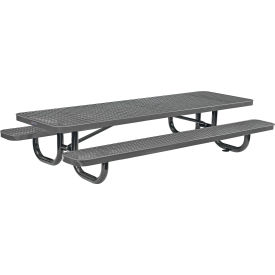 GoVets™ 8' Rectangular Kids Picnic Table Expanded Metal Gray 153KGYKD277