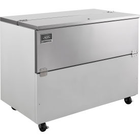 Nexel® Mobile Milk Cooler Single Sided 18.5 Cu. Ft. Stainless Steel 093243