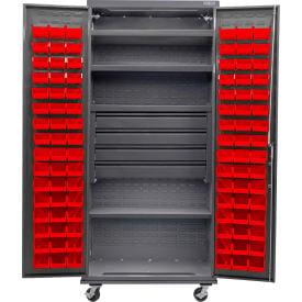 GoVets Configurable Mobile Bin Cabinet 36
